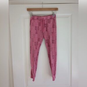 DKNY Girls Pink Sweatpants with Pockets  size  7 joggers